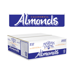 Case of 25 Lbs. of Bulk Almonds